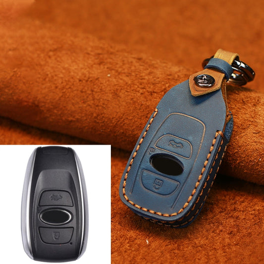 For Subaru Car Cowhide Leather Key Protective Cover Key Case