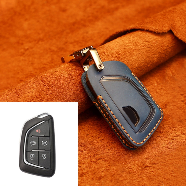 For Cadillac New Style Car Cowhide Leather Key Protective Cover Key Case