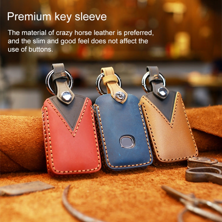 For Mazda New Style Car Cowhide Leather Key Protective Cover Key Case ÎҵÄÉ̵ê