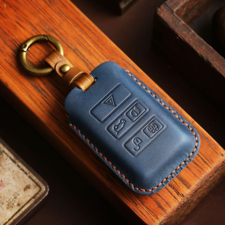 For Land Rover Car Cowhide Leather Key Protective Cover Key Case