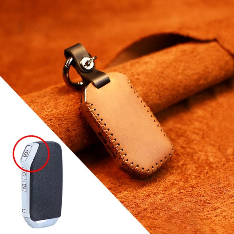 For Kia Car Cowhide Leather Key Protective Cover Key Case, Square Version ÎҵÄÉ̵ê