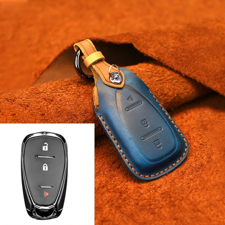 For Chevrolet Car Cowhide Leather Key Protective Cover Key Case, Three Keys Version ÎҵÄÉ̵ê