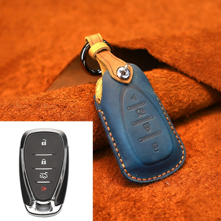 For Chevrolet Car Cowhide Leather Key Protective Cover Key Case, Four Keys Version ÎҵÄÉ̵ê