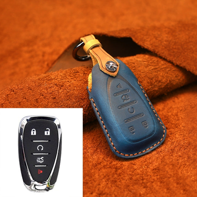 For Chevrolet Car Cowhide Leather Key Protective Cover Key Case, Five Keys Version ÎҵÄÉ̵ê