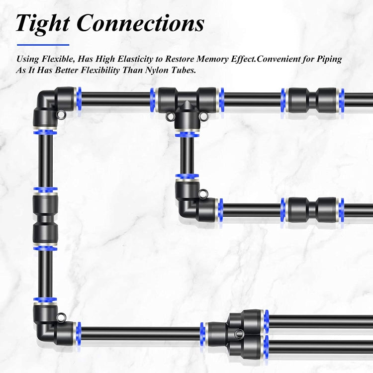 5/16 inch Polyurethane PU Air Hose Pipe Tube Kit, Length: 10m