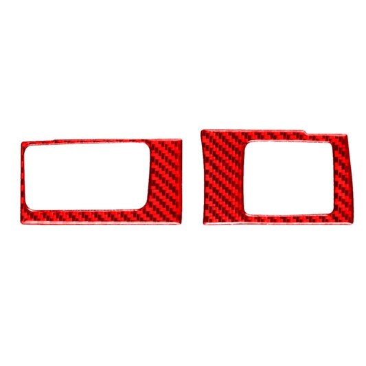 2 PCS Set for Honda CRV 2007-2011 Carbon Fiber Car Central Control Card Box Panel Decorative Sticker, Left Drive-Reluova