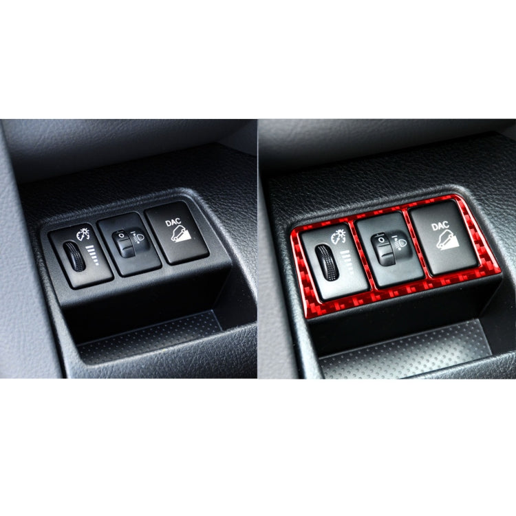 Car Carbon Fiber Headlight Switch Frame Decorative Sticker for Toyota RAV4 2006-2013, Left and Right Drive ÎҵÄÉ̵ê