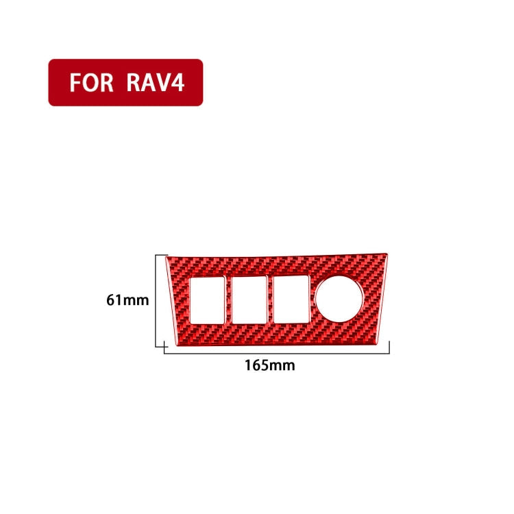 Car Carbon Fiber Cigarette Lighting Panel Decorative Sticker for Toyota RAV4 2006-2013, Left and Right Drive ÎҵÄÉ̵ê