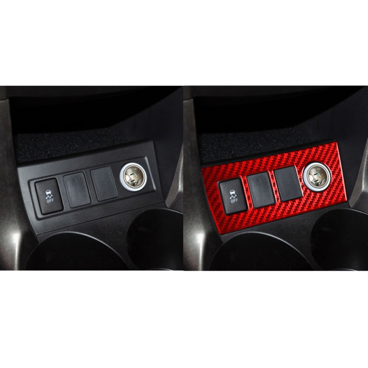 Car Carbon Fiber Cigarette Lighting Panel Decorative Sticker for Toyota RAV4 2006-2013, Left and Right Drive ÎҵÄÉ̵ê