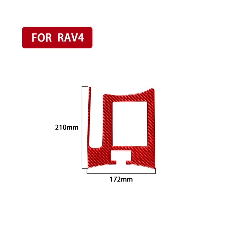 Car Carbon Fiber Handbrake Panel Decorative Sticker for Toyota RAV4 2006-2013, Left Drive ÎҵÄÉ̵ê