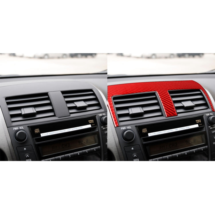 Car Carbon Fiber Inside Central Control Air Outlet Decorative Sticker for Toyota RAV4 2006-2013, Left and Right Drive ÎҵÄÉ̵ê