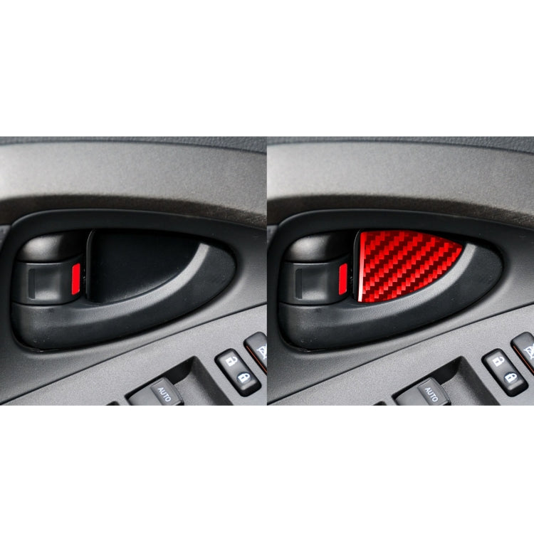 Car Carbon Fiber Inside Door Bowl Decorative Sticker for Toyota RAV4 2006-2013, Left and Right Drive ÎҵÄÉ̵ê