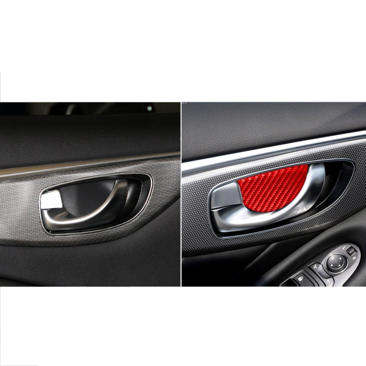 Car Carbon Fiber Inside Door Bowl Decorative Sticker for Infiniti Q50 2014-2020, Left and Right Drive ÎҵÄÉ̵ê