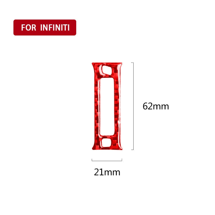 Car Carbon Fiber Rear Air Outlet Decorative Sticker for Infiniti Q50 2014-2020, Left and Right Drive ÎҵÄÉ̵ê