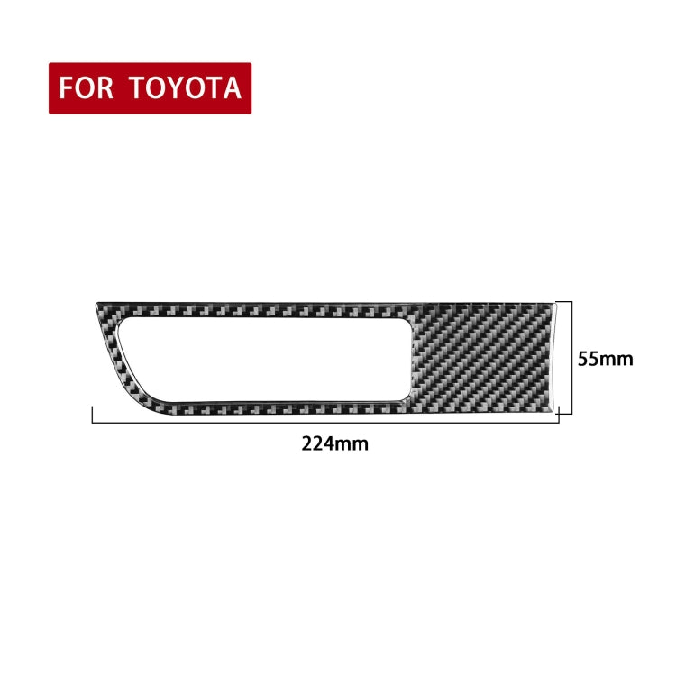 Car Carbon Fiber Driver Card Slot Panel Decorative Sticker for Toyota Highlander 2014-2019, Left Drive ÎҵÄÉ̵ê