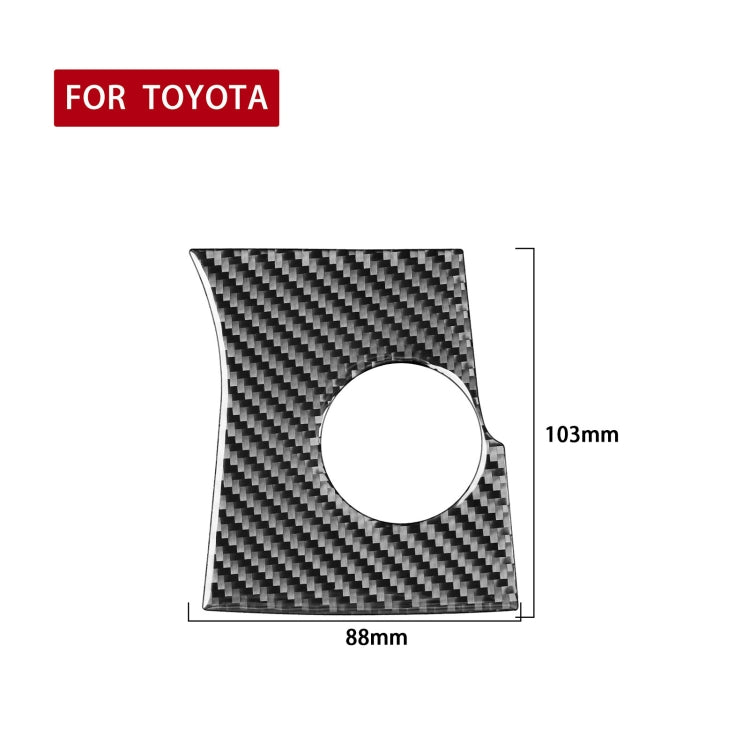 Car Carbon Fiber Ignition Switch Panel Decorative Sticker for Toyota Highlander 2014-2019, Left Drive ÎҵÄÉ̵ê