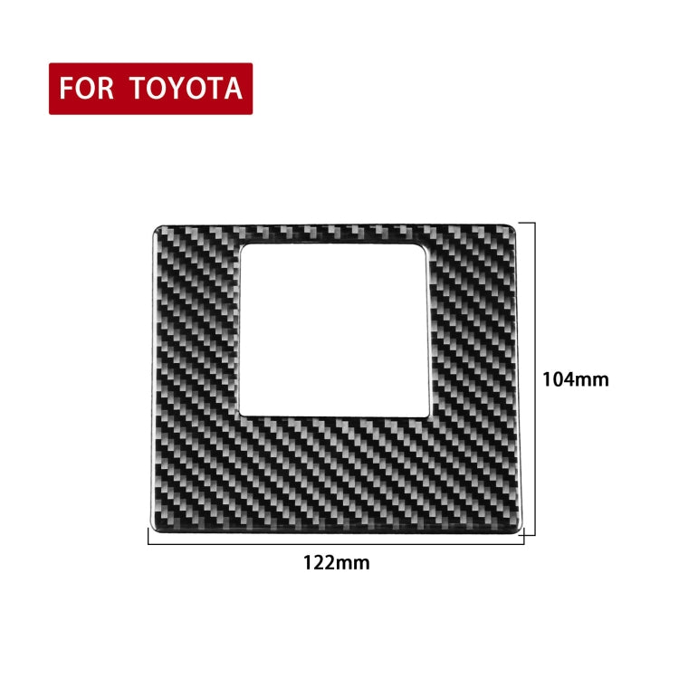 Car Carbon Fiber Driver Left Storage Cover Decorative Sticker for Toyota Highlander 2014-2019, Left Drive ÎҵÄÉ̵ê