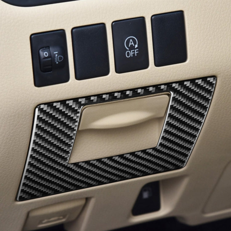 Car Carbon Fiber Driver Left Storage Cover Decorative Sticker for Toyota Highlander 2014-2019, Left Drive ÎҵÄÉ̵ê