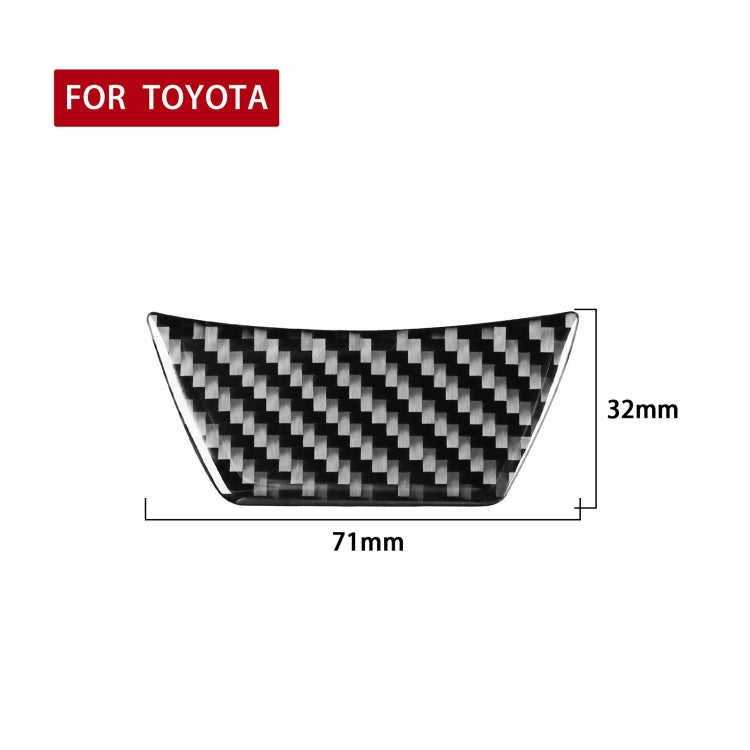 Car Carbon Fiber Steering Wheel Decorative Sticker for Toyota Highlander 2014-2019, Left Drive ÎҵÄÉ̵ê