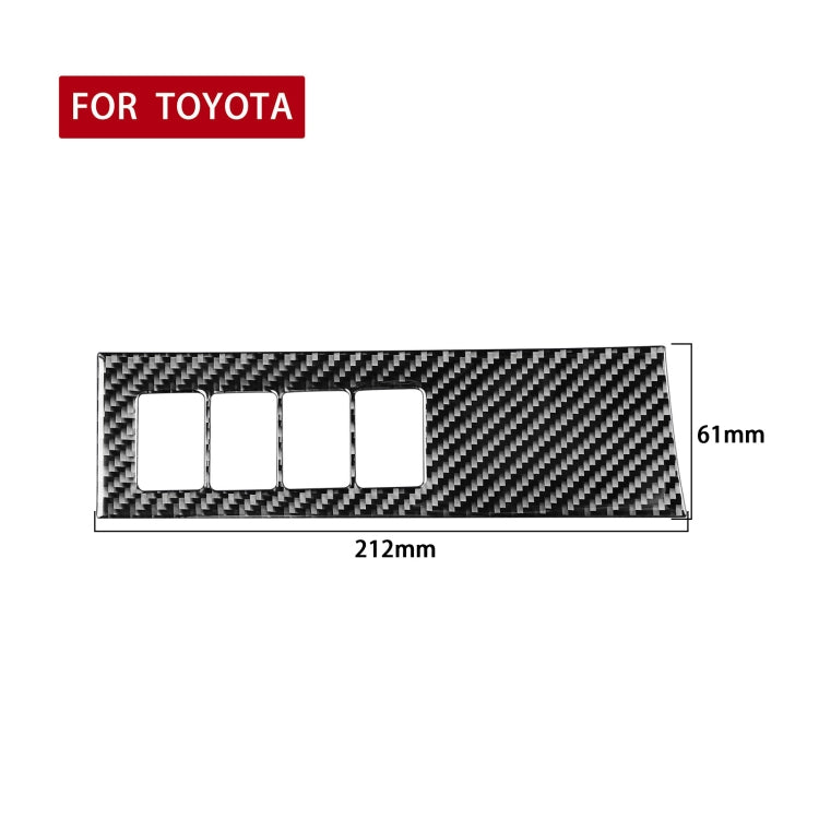 Car Carbon Fiber Headlight Adjustment Switch Panel Decorative Sticker for Toyota Highlander 2014-2019, Left Drive ÎҵÄÉ̵ê