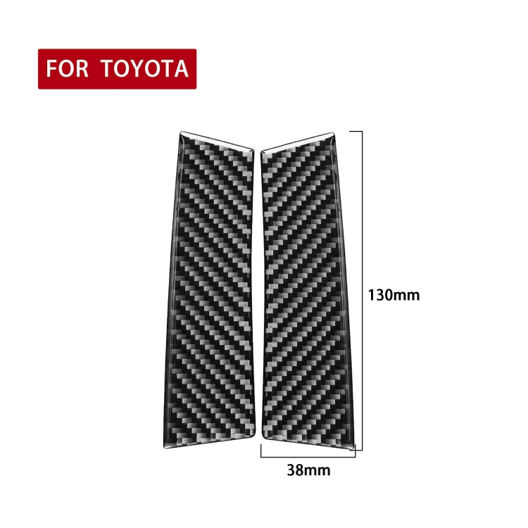 Car Carbon Fiber A-pillar Decorative Sticker for Toyota Highlander 2014-2019, Left Drive ÎҵÄÉ̵ê