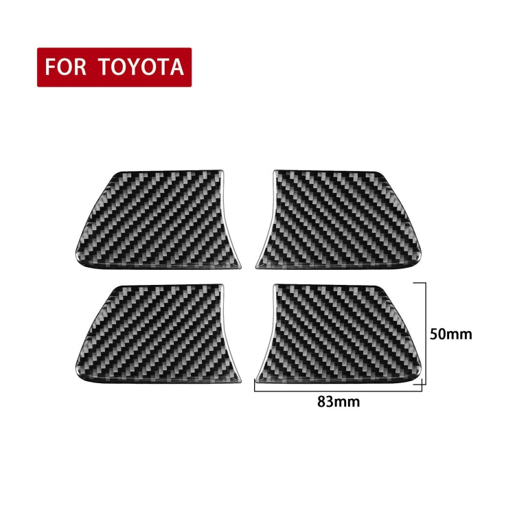 Car Carbon Fiber Inside Door Bowl Decorative Sticker for Toyota Highlander 2014-2019, Left Drive ÎҵÄÉ̵ê