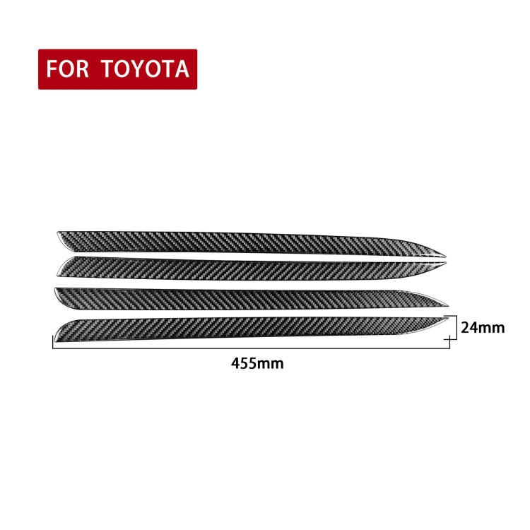 Car Carbon Fiber Door Trim Decorative Strip for Toyota Highlander 2014-2019, Left Drive ÎҵÄÉ̵ê