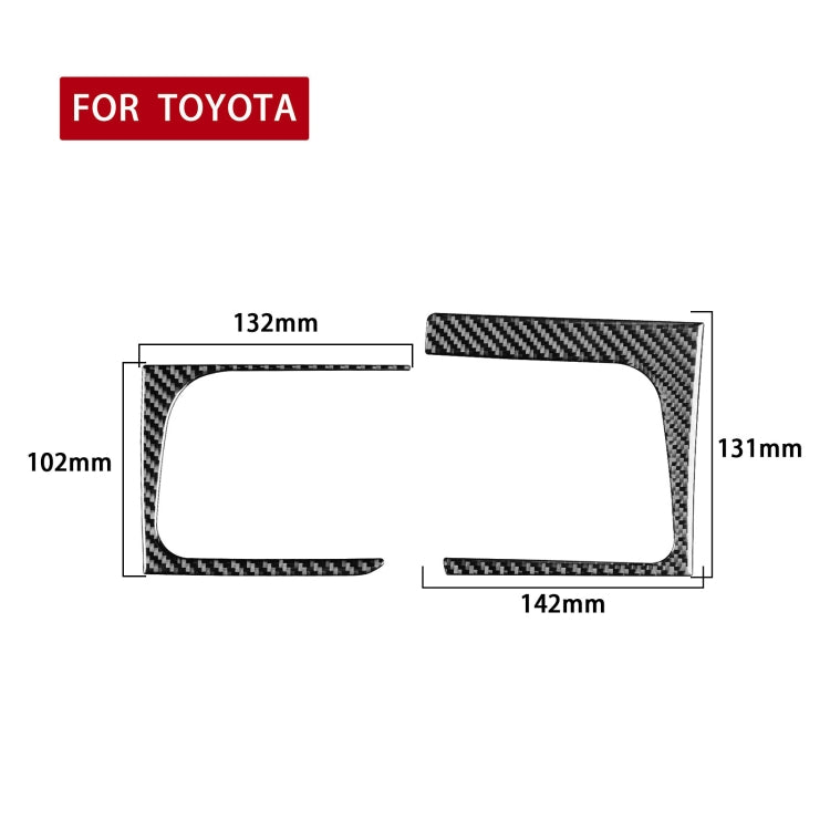 Car Carbon Fiber Side Air Outlet Decorative Sticker for Toyota Highlander 2014-2019, Left Drive ÎҵÄÉ̵ê