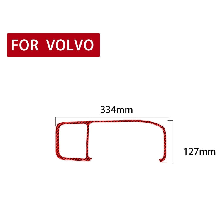 Car Carbon Fiber Navigation Frame Decorative Sticker for Volvo V60 2010-2017, Right Drive ÎҵÄÉ̵ê