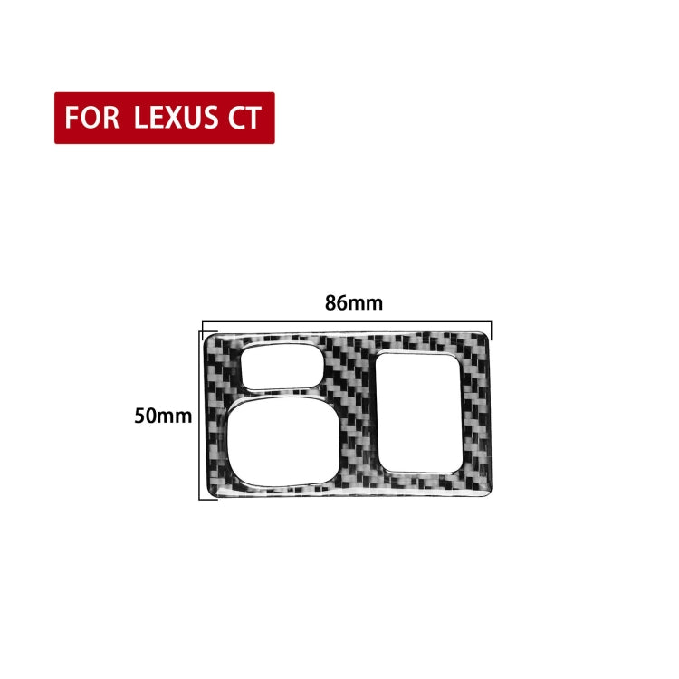 Car Carbon Fiber Dashboard Adjustment Frame Decorative Sticker for Lexus CT 2011-2017, Right Drive ÎҵÄÉ̵ê