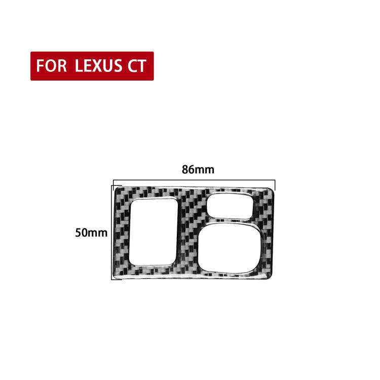 Car Carbon Fiber Dashboard Adjustment Frame Decorative Sticker for Lexus CT 2011-2017, Left Drive ÎҵÄÉ̵ê