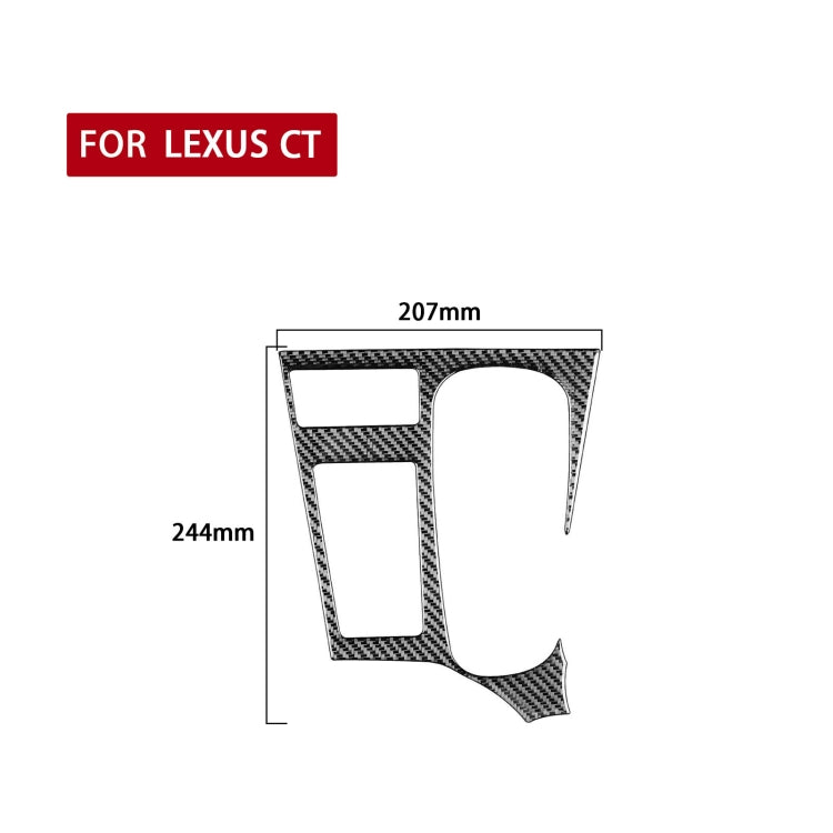 Car Carbon Fiber Central Control Panel Decorative Sticker for Lexus CT 2011-2017, Right Drive ÎҵÄÉ̵ê