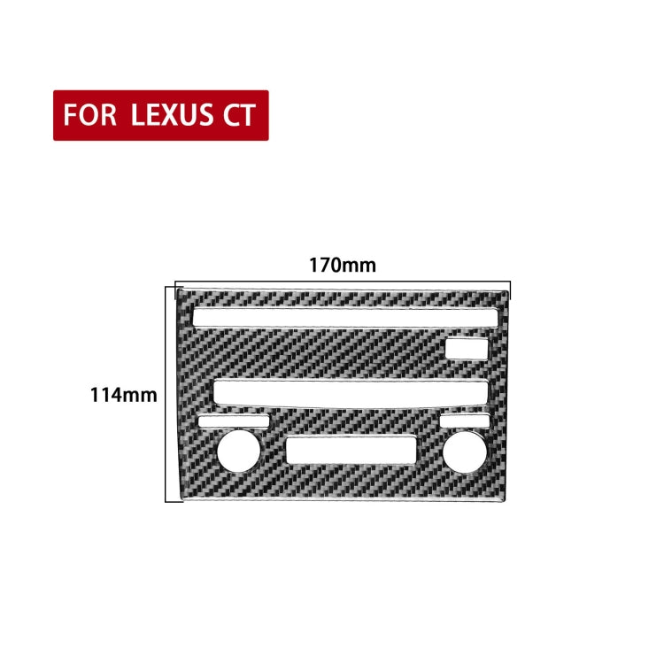 Car Carbon Fiber CD Panel C Decorative Sticker for Lexus CT 2011-2017, Right Drive ÎҵÄÉ̵ê