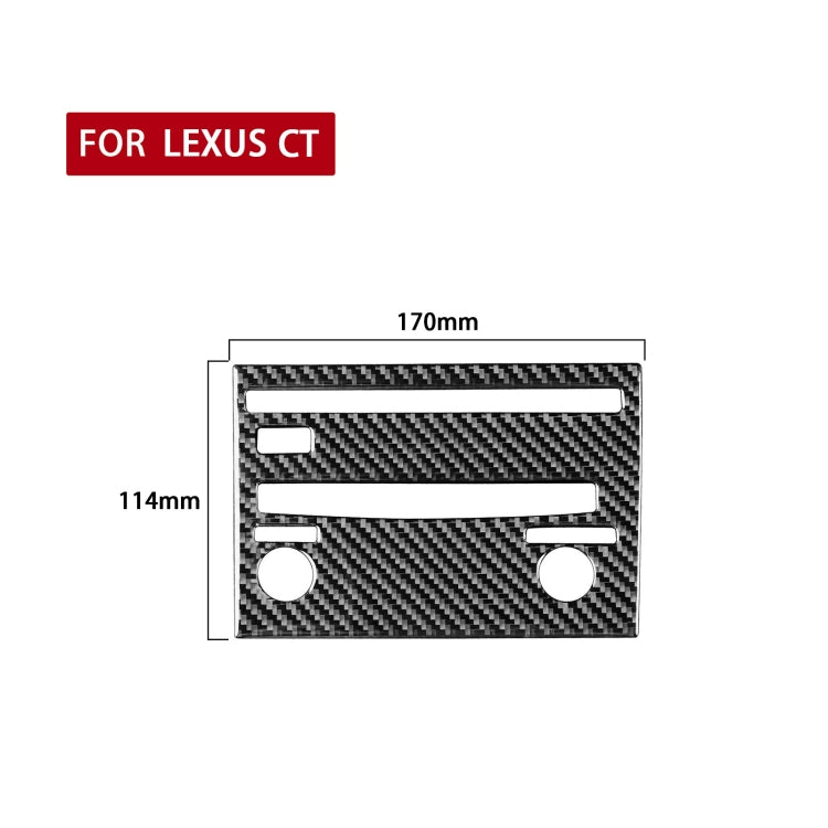 Car Carbon Fiber CD Panel B Decorative Sticker for Lexus CT 2011-2017, Left Drive ÎҵÄÉ̵ê