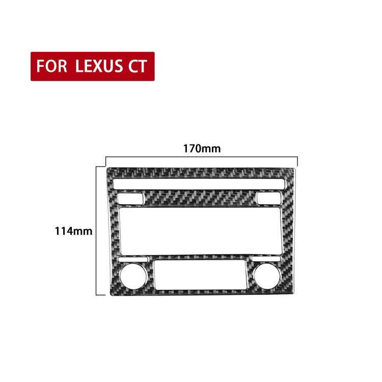 Car Carbon Fiber CD Panel A Decorative Sticker for Lexus CT 2011-2017, Left and Right Drive ÎҵÄÉ̵ê