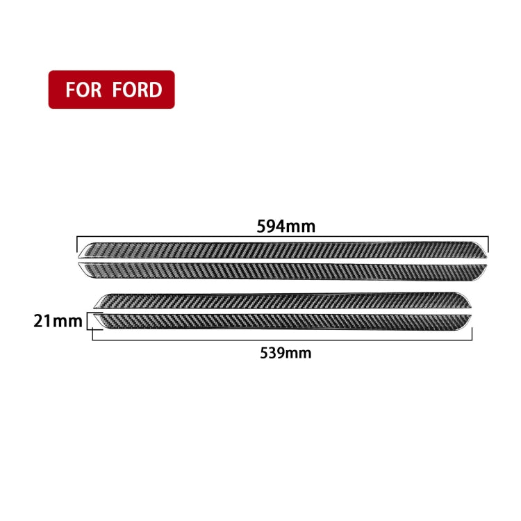 Car Carbon Fiber Threshold Decorative Sticker for Ford Explorer 2016-2019, Left Drive ÎҵÄÉ̵ê