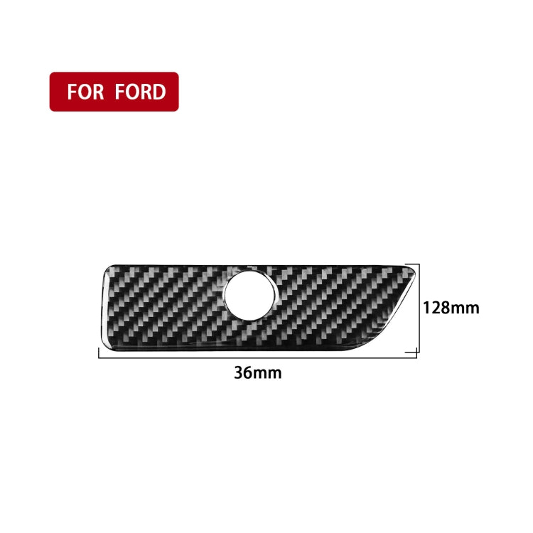 Car Carbon Fiber Storage Box Handle Decorative Sticker for Ford Explorer 2013-2019, Left Drive ÎҵÄÉ̵ê