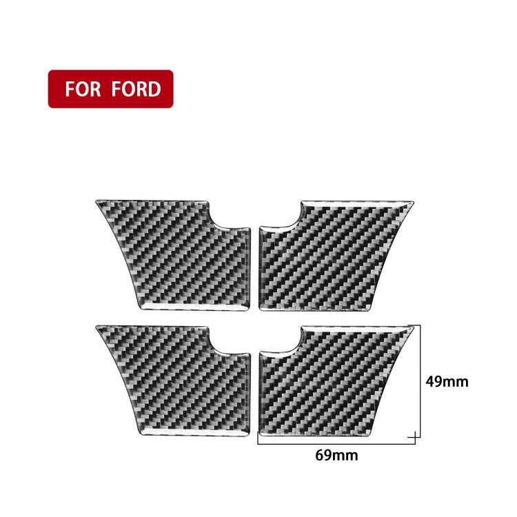 Car Carbon Fiber Inner Door Bowl Decorative Sticker for Ford Explorer 2013-2019, Left Drive ÎҵÄÉ̵ê