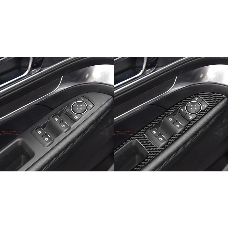 Car Carbon Fiber Window Lift Panel Decorative Sticker for Ford Explorer 2013-2019, Left Drive ÎҵÄÉ̵ê