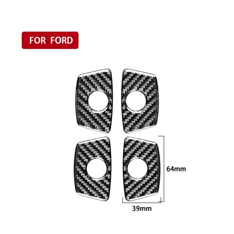 Car Carbon Fiber Door Decorative Sticker for Ford Explorer 2013-2019, Left Drive ÎҵÄÉ̵ê