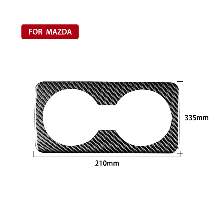 Car Carbon Fiber Rear Water Cup Decorative Sticker for Mazda 3 Axela 2020, Left and Right Drive ÎҵÄÉ̵ê