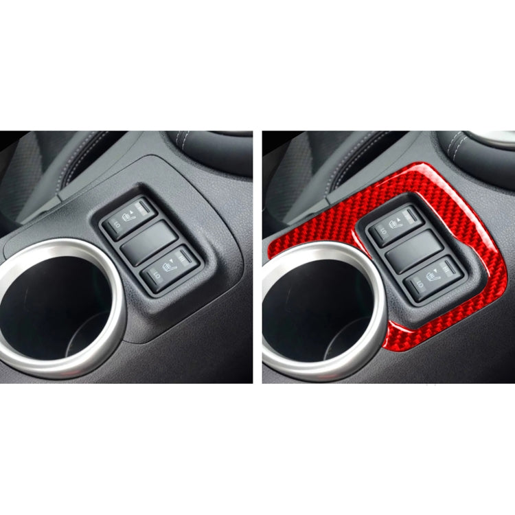 Car Carbon Fiber Central Control Heating Button Decorative Sticker for Nissan 370Z / Z34 2009-, Left and Right Drive Universal ÎҵÄÉ̵ê