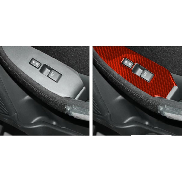 Car Carbon Fiber Vice Driving Side Door Lift Control Decorative Sticker for Nissan 370Z / Z34 2009-, Left Drive ÎҵÄÉ̵ê