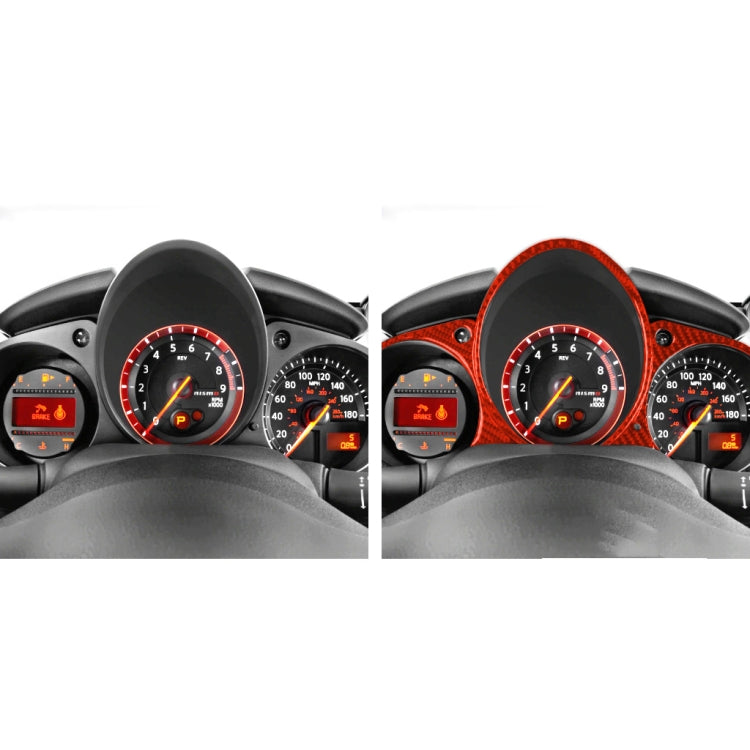 Car Carbon Fiber Speed Dashboard Decorative Sticker for Nissan 370Z / Z34 2009-, Left and Right Drive Universal ÎҵÄÉ̵ê