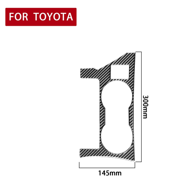 Car Carbon Fiber Rear Water Cup Holder Panel A Decorative Sticker for Toyota Corolla / Levin 2014-2018, Left Drive ÎҵÄÉ̵ê