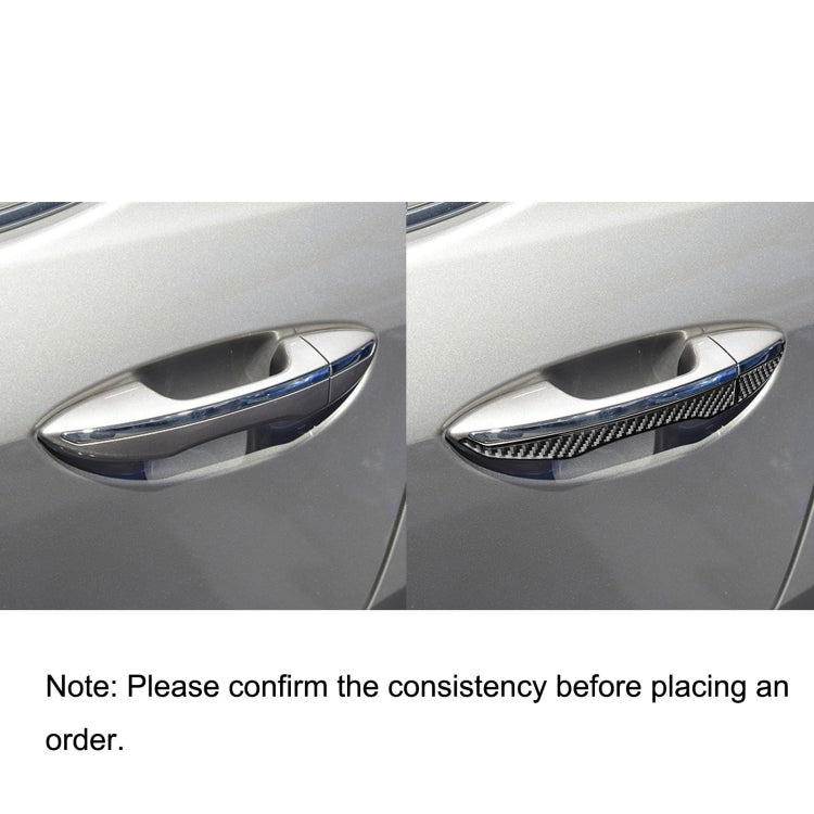 Car Carbon Fiber Door Outside Handle Decorative Sticker for Toyota Corolla / Levin 2014-2018, Left and Right Drive Universal ÎҵÄÉ̵ê