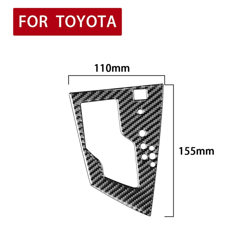 Car Carbon Fiber Gear Panel Decorative Sticker for Toyota Corolla / Levin 2014-2018, Right Drive ÎҵÄÉ̵ê