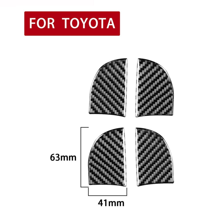 Car Carbon Fiber Inner Door Bowl Decorative Sticker for Toyota Corolla / Levin 2014-2018, Left and Right Drive Universal ÎҵÄÉ̵ê