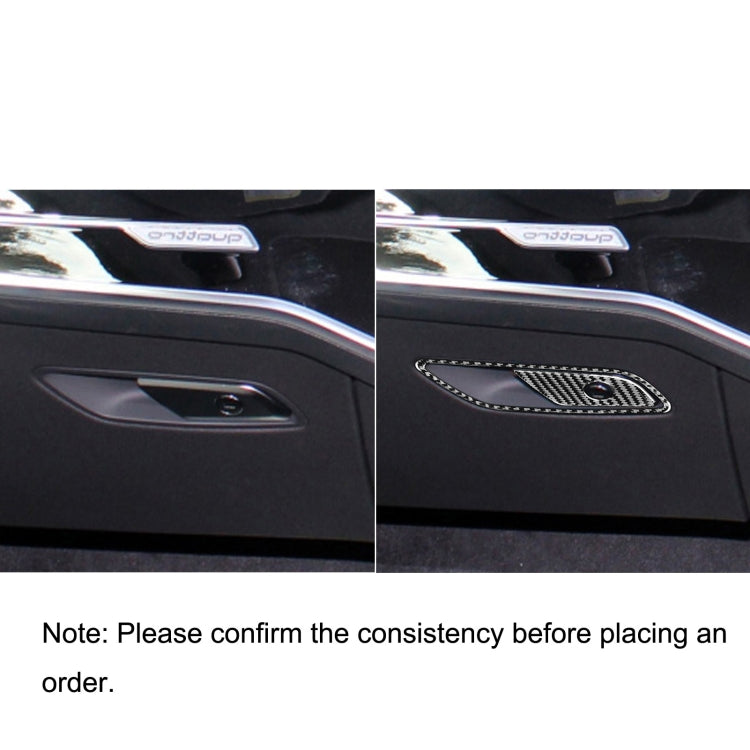 Car Carbon Fiber Front Passenger Seat Storage Box Switch Decorative Sticker for Audi A6L / A7 2019-, Right Drive ÎҵÄÉ̵ê