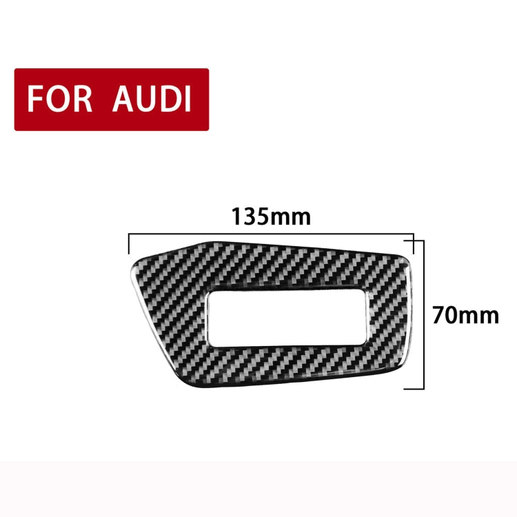 Car Carbon Fiber Headlight Switch Decorative Sticker for Audi A6L / A7 2019-, Right Drive ÎҵÄÉ̵ê